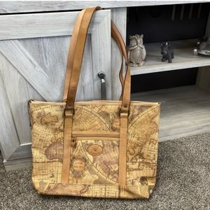 Vintage Allan Edward Map Travel bag